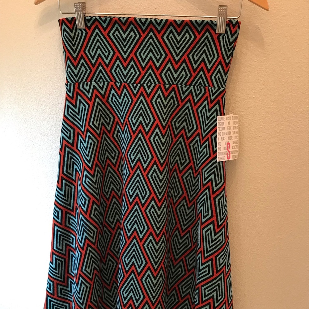 LuLaRoe S Azure Skirt NWT